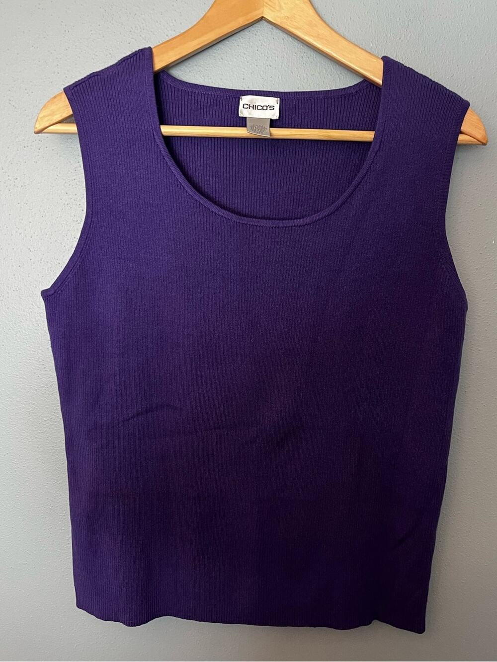 Chico's Ribbed Sleeveless Sweater